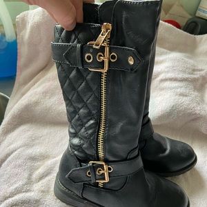 Toddler size 9 moto style boots